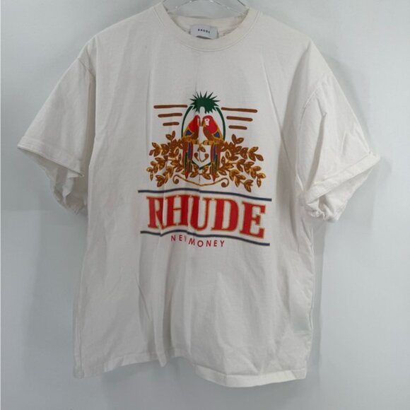 RHUDE Graphic Print Crew Neck T-Shirt size xl - Picture 1 of 7